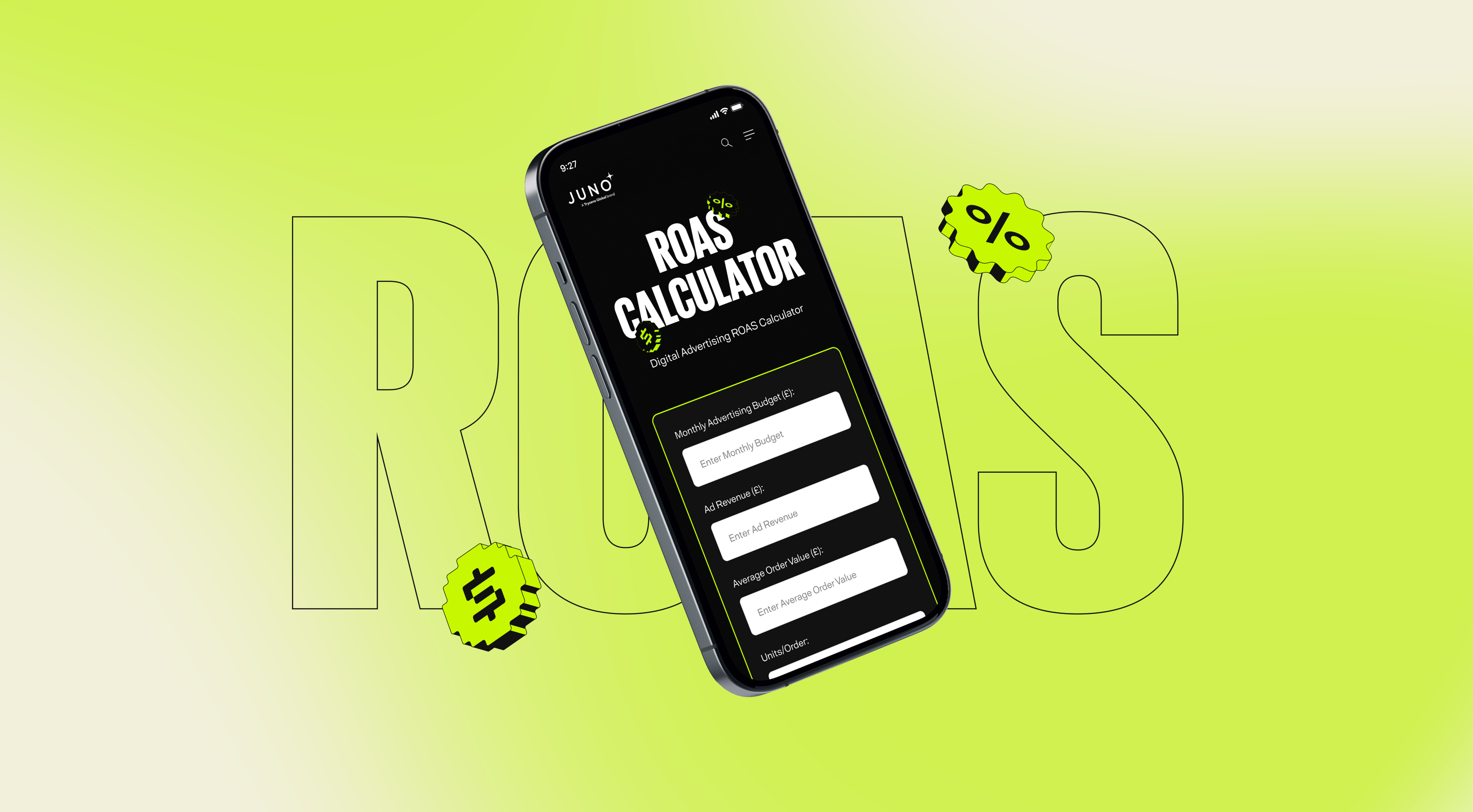 Image illustrating Juno Ecommerce's ROAS Calculator